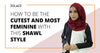 How To Be The Cutest And Most Feminine With This Shawl Style- Hijab Friday