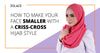 How to easily make a hijab criss cross style in 2 minutes! - Hijab Friday