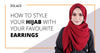Never Give Up Earrings Again With This Easy Shawl Look - Hijab Friday