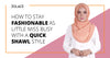 How To Stay Fashionable As Little Miss Busy With a Quick Shawl Style - Hijab Friday