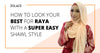 How to look your best for Raya with a super easy shawl style - Hijab Friday