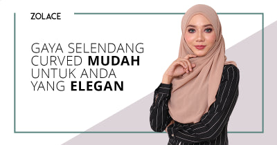 Gaya Selendang Curved yang Mudah untuk Anda yang Anggun - Hijab Jumaat