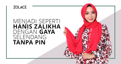 Bagaimana Untuk Kelihatan Seperti Hanis Zalikha Dengan Gaya Selendang  Tanpa Pin- Hijab Jumaat!