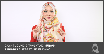 Gaya Tudung Bawal Yang Mudah & Berbeza Seperti Selendang - Hijab Jumaat