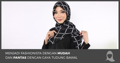 Menjadi Fashionista Dengan Mudah & Pantas Dengan Gaya Tudung Bawal - Hijab Jumaat