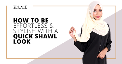 How To Be Effortless And Stylish With a Quick Shawl Look - Hijab Friday