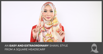 How To Transform Your Ordinary Square Headscarf Into a Flowing Style - Hijab Friday