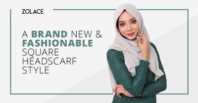 How To Make a Basic Square Headscarf Style Fashionable In an Instant - Hijab Friday