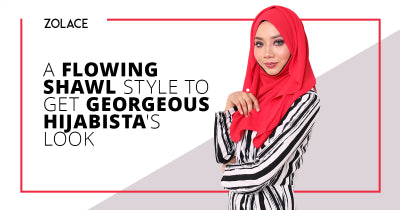 How To Make Your Face Look Sharp With A Voluminous Shawl Look - Hijab Friday