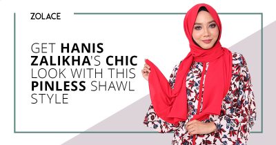 How To Look Like Hanis Zalikha With A Pinless Shawl Look - Hijab Friday