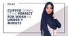 A Curved Shawl Style Perfect for Work in Under 1 Minute - Hijab Friday
