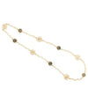 Pearly Jasmine Long Necklace Color:White